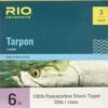 RIO TARPON LEADER W FLUOROCARBON SHOCK - 3 PACK SALE -Aero Fly Tackle 71gyabk f8l. ac sl1500