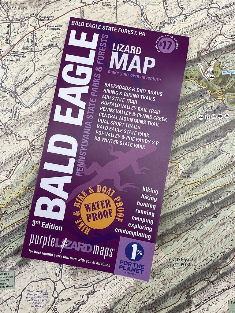 Purple Lizard Map - Bald Eagle 4th Edition 3 Purple Lizard Map - Bald Eagle 4th Edition