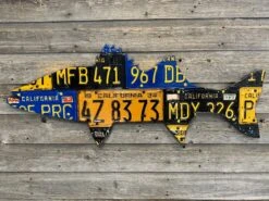 Cody Richardson Art - California Striped Bass License Plate Art