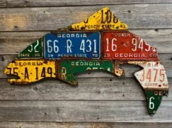 Cody Richardson Art - Georgia Antique Trout License Plate Art