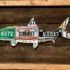 Cody Richardson Art - Belize Bonefish License Plate Art -Aero Fly Tackle IMG 3462