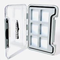 TCO Fly Box - Med Waterproof 6 Compt Thin Box