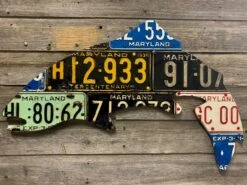 Cody Richardson Art - Maryland Antique Trout License Plate Art