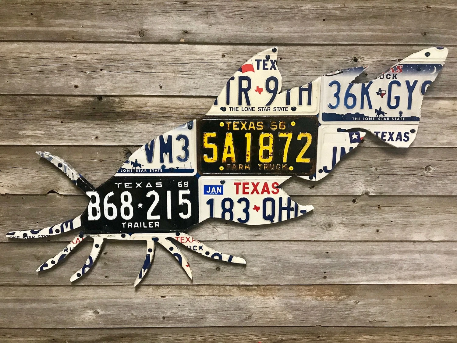 Cody Richardson Art - Texas Catfish License Plate Art 3 Cody Richardson Art - Texas Catfish License Plate Art