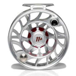 Hatch Iconic 11 Plus Fly Reel -Aero Fly Tackle Iconic11PlusReelClearRedLargeArborBack