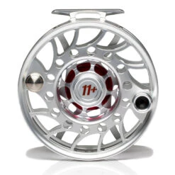 Hatch Iconic 11 Plus Fly Reel -Aero Fly Tackle Iconic11PlusReelClearRedMidArborBack