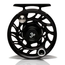Hatch Iconic 3 Plus Fly Reel -Aero Fly Tackle Iconic3PlusReelBlackSilverLargeArborBack