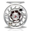 Hatch Iconic 3 Plus Fly Reel -Aero Fly Tackle Iconic3PlusReelClearRedLargeArborBack