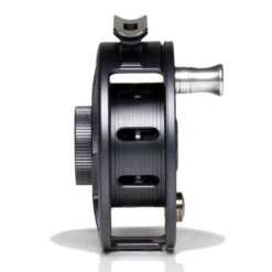 Hatch Iconic 3 Plus Fly Reel -Aero Fly Tackle Iconic3PlusReelGreyBlackLargeArborSide