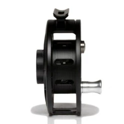 Hatch Iconic 4 Plus Fly Reel -Aero Fly Tackle Iconic4PlusReelBlackSilverLargeArborSide