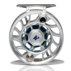 Hatch Iconic 4 Plus Fly Reel -Aero Fly Tackle Iconic4PlusReelClearBlueLargeArborBack