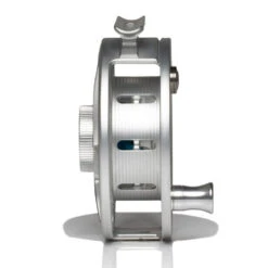 Hatch Iconic 5 Plus Fly Reel -Aero Fly Tackle Iconic5PlusReelClearBlueLargeArborSide