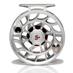 Hatch Iconic 5 Plus Fly Reel -Aero Fly Tackle Iconic5PlusReelClearRedLargeArborBack
