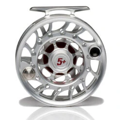 Hatch Iconic 5 Plus Fly Reel -Aero Fly Tackle Iconic5PlusReelClearRedMidArborBack