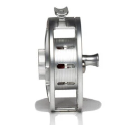 Hatch Iconic 5 Plus Fly Reel -Aero Fly Tackle Iconic5PlusReelClearRedMidArborSide