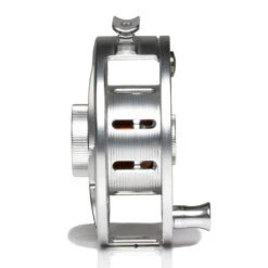 Hatch Iconic 7 Plus Fly Reel -Aero Fly Tackle Iconic7PlusReelClearRedMidArborSide