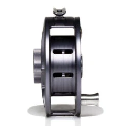 Hatch Iconic 7 Plus Fly Reel -Aero Fly Tackle Iconic7PlusReelGreyBlackLargeArborSIDE