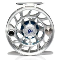 Hatch Iconic 9 Plus Fly Reel -Aero Fly Tackle Iconic9PlusReelClearBlueLargeArborBack