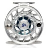 Hatch Iconic 9 Plus Fly Reel -Aero Fly Tackle Iconic9PlusReelClearBlueMidArborBack