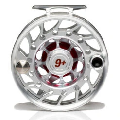 Hatch Iconic 9 Plus Fly Reel -Aero Fly Tackle Iconic9PlusReelClearRedMidArborBack