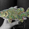 Andrea Larko Smallmouth Bass Zentangle Sticker