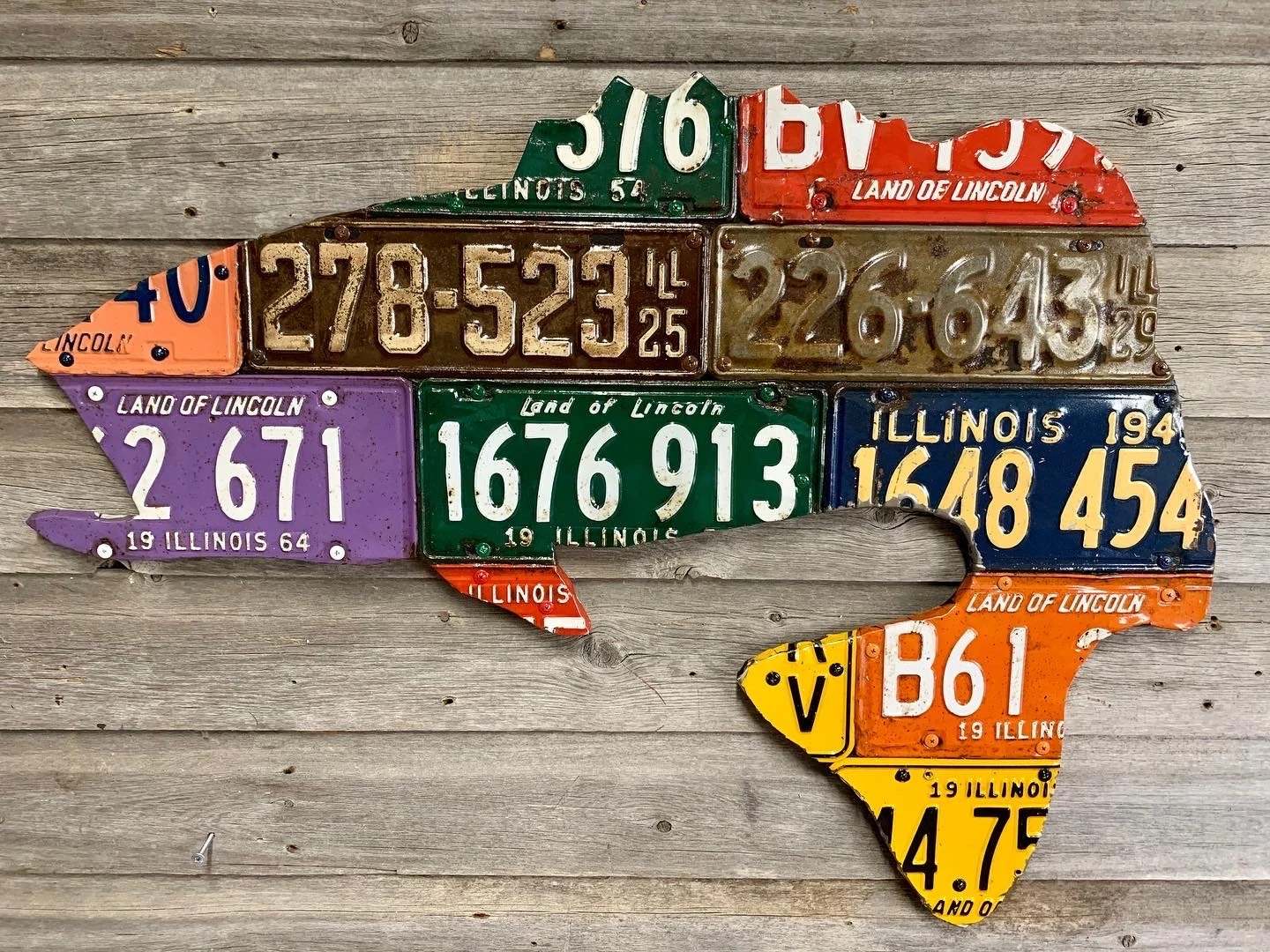 Cody Richardson Art - Illinois Largemouth Bass License Plate Art 3 Cody Richardson Art - Illinois Largemouth Bass License Plate Art