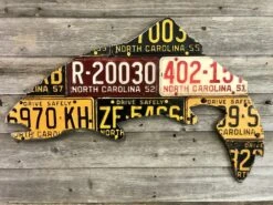 Cody Richardson Art - North Carolina Antique Trout License Plate Art
